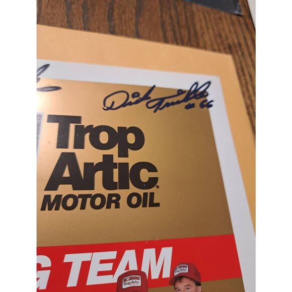 Vintage 1990 Trop Arctic Racing Photo Cale Yarborough Dick Trickle Phillips 66 - Picture 3 of 4